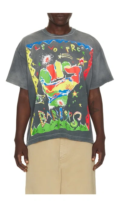 Barriers Worldwide Voodoo Tee In Gray