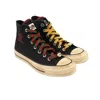 Barriers X Converse Black True Power High Top Sneakers In Black