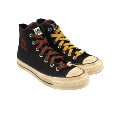 Barriers X Converse Black True Power High Top Sneakers In Multi