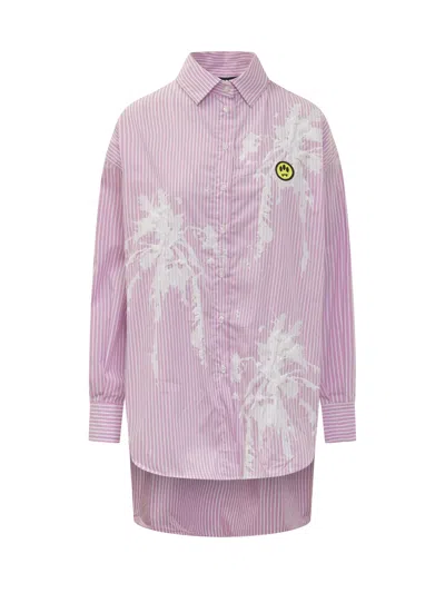 Barrow 3d Palm Shirt In Pink