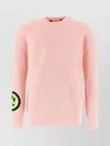 Barrow Acrylic Blend Distressed Graphic Patch Sweater