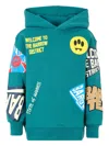 Barrow All-over Graphic-print Hoodie In Green