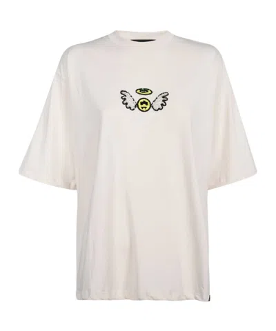 Barrow Angel Appliqué T-shirt In White