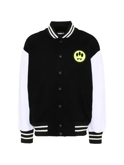 Barrow Kids' Appliqué Bomber Jacket In Black