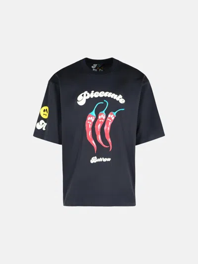 Barrow Asphalt Grey Cotton T-shirt In Multi