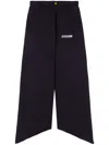 Barrow Asymmetrical Elasticated Trousers In Black