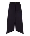 Barrow Asymmetrical Stretch Pants In Black
