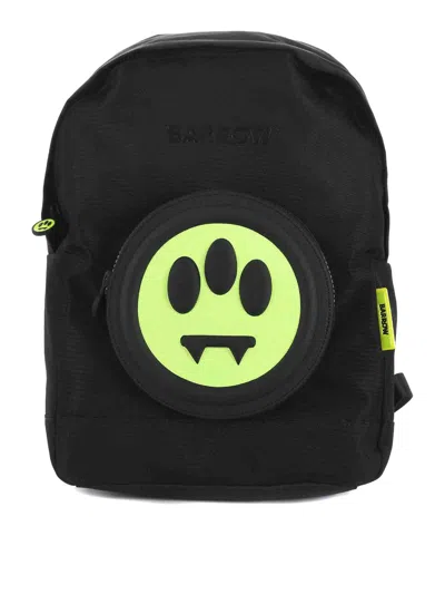 Barrow Backpack In Nero/giallo Fluo