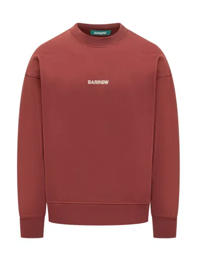 Barrow Brick Red Sweatshirt With Logo