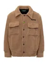 Barrow Artificial Fur Teddy Casual Jacket In Brown