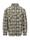 Barrow Green Plaid Shirt With Teddy Print In Green