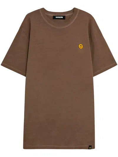Barrow Iconic Jersey T-shirt In Brown