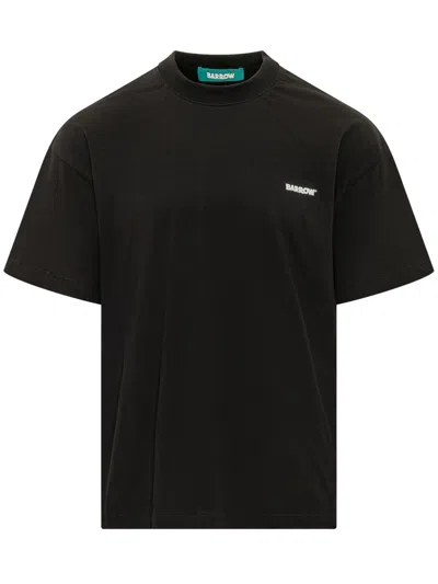 Barrow Bar-style Crewneck T-shirt In Black
