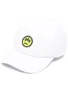 Barrow Logo-patch Cotton Baseball Cap In Bianco
