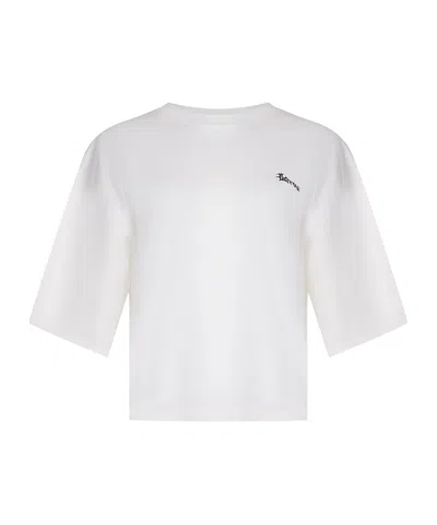 Barrow Beaded Logo T-shirt In White