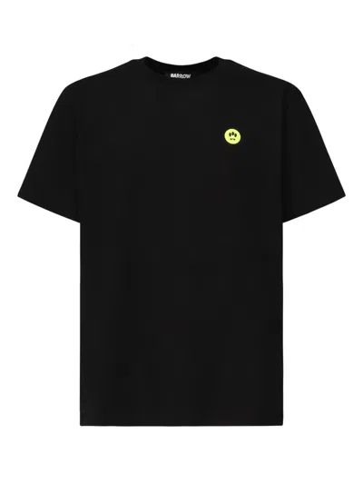 Barrow Bear-embellished Crew-neck T-shirt In Black