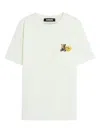 Barrow Round-neck Teddy Bear T-shirt In White