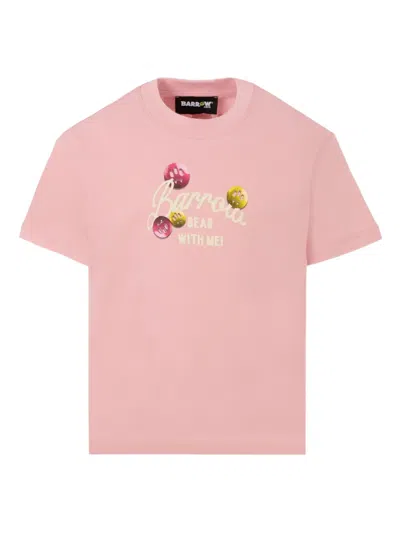 Barrow Bear With Me T-shirt In Pink