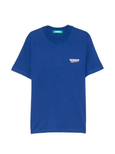Barrow Bear-print Logo-print T-shirt In Blue