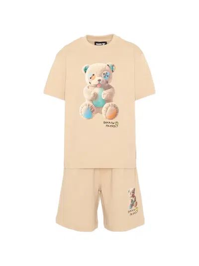 Barrow Babies' Bear-print Tracksuit In Neutral