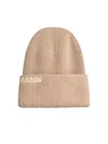Barrow Beige Cotton Blend Beanie In Beige