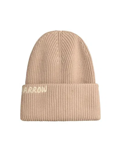 Barrow Beige Cotton Blend Beanie