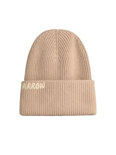 BARROW BEIGE COTTON BLEND BEANIE