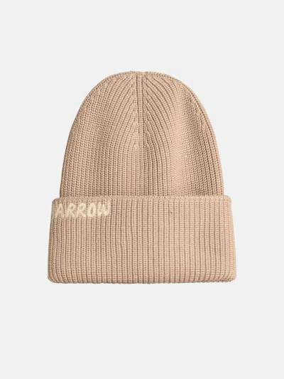 Barrow Beige Cotton Blend Beanie