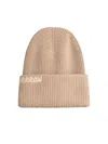Barrow Beige Cotton Blend Beanie In Beige