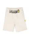 BARROW BEIGE COTTON SHORTS WITH LOGO