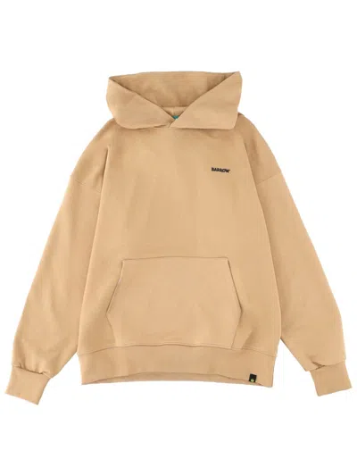 Barrow Beige Cotton Sweatshirt In Nude