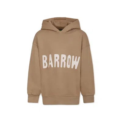 BARROW BEIGE SWEATSHIRT FOR KIDS WITH SMILEY