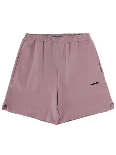 Barrow Unisex Mini Bermuda Shorts In Brown