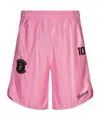 Barrow Bermuda Shorts In Pink Triacetate In Pink