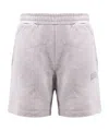 Barrow Cotton Bermuda Shorts With Logo In White