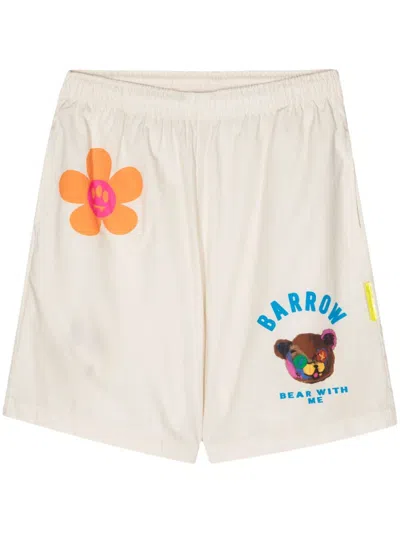 Barrow Bermuda Shorts With Logo In White