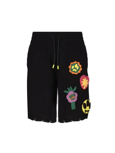Barrow Bermuda Shorts With Patches In Black