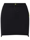 Barrow Drawstring-fastening Cotton Miniskirt