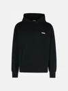 Barrow Black Cotton Sweatshirt In Black