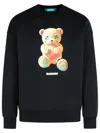 Barrow Round-neck Printed Sweatshirt In Blue
