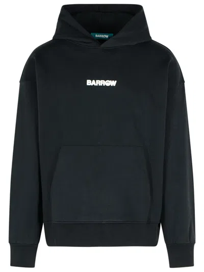 BARROW BARROW BLACK COTTON SWEATSHIRT