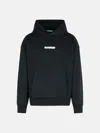Barrow Kangaroo Pocket Cotton Sweatshirt In Black