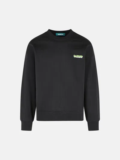 Barrow Black Cotton Sweatshirt
