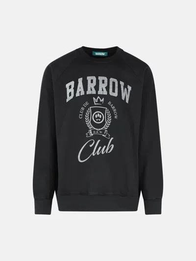 Barrow Black Cotton Sweatshirt
