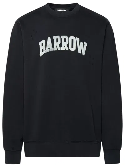 Barrow Black Cotton Sweatshirt