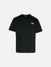 Barrow Black Cotton Orso T-shirt In Black