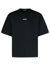 Barrow Crew Neck Graphic Print T-shirt In Black