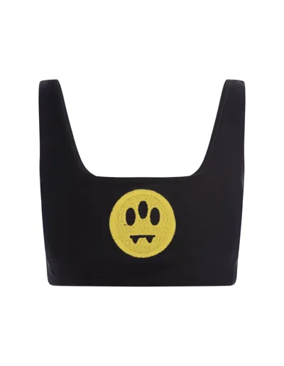 BARROW BLACK CROP TOP WITH LOGO
