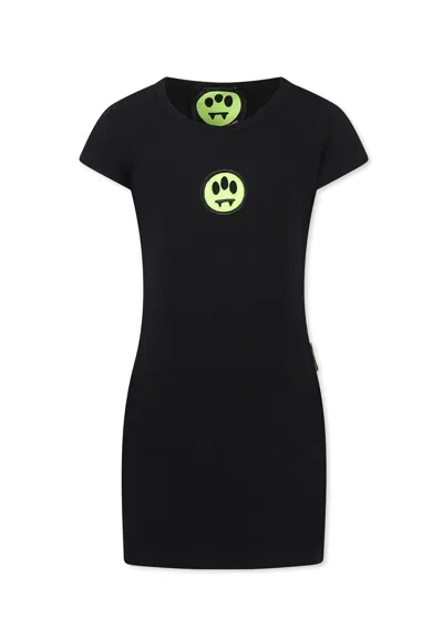 BARROW BLACK DRESS FOR GIRL WITH SMILEY