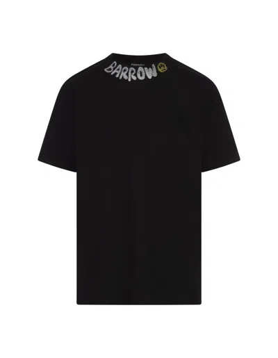 BARROW BLACK LOGO CREW NECK T-SHIRT